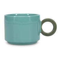 Mėlynos spalvos iš molio puodelis 280 ml Lou – ONA