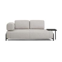 Pilkai smėlinės spalvos sofa 220 cm Compo – Kave Home