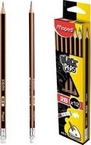 Blackpeps trinamasis pieštukas 2B (12 vnt.) MAPED