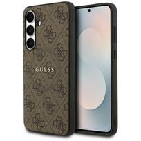 Guess 4G Ring Classic Logo Magnetinis dėklas telefonui Samsung Galaxy S25 FE - ruda
