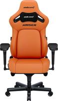 Žaidimų kėdė Anda Seat Kaiser 4 XL, 53 x 54 x 120 - 139 cm, juoda sp./oranžinė sp.