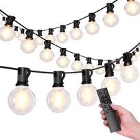 Sodo girlianda su 25x LED lemputėmis, 15 m, 9 režimai, lauko apšvietimas 9W