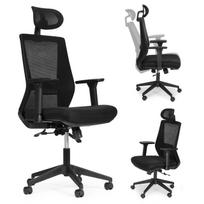 Ergonomiškas pasukamas biuro kėdė, reguliuojamo aukščio, juoda, ModernHome