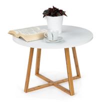 Modernus skandinaviško stiliaus kavos staliukas 60 cm bambukinis, ModernHome