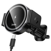 Automobilinis laikiklis-įkroviklis Hoco HW35 MagSafe 15W (air vent) juodas