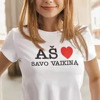 Moteriški marškinėliai "Aš myliu savo vaikiną"
