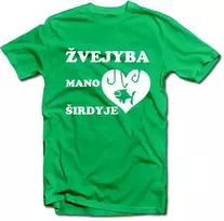 Marškinėliai "Žvejyba mano širdyje"