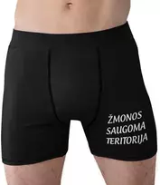 Vyriški apatiniai "Žmonos saugoma teritorija"