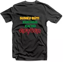 Marškinėliai "Sunku būti kukliam, kai esi LIETUVIS"