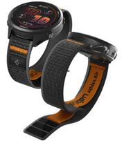 Juoda / oranžinė apyrankė Garmin Quick Release 22mm laikrodžiui "Spigen Athlex Air"