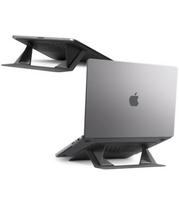 Pilkas nešiojamo kompiuterio stovas "Spigen LD201-S6 Slimfold Laptop Stand"