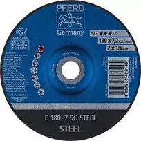 Plieno šlifavimo diskas PFERD E180-7 SG STEEL