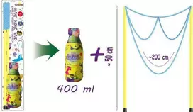 Tuban milžiniška akinių formos burbulų lazda + Muilo burbulų skystis 400 ml