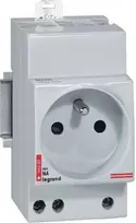 Legrand Lizdas modulinis 2P+Z 16A 250V bėgeliui G380 004280