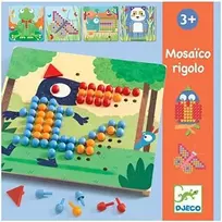Djeco Lavinamasis žaislas - Mozaika - Mosaico Rigolo ( DJ08136 )