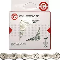 Clarks Dviračių grandinė YBN C8 ŠIMANO CAMPAGNOLO SRAM (8 pavarų, CP 1 / 2 "x3 / 32", 116 ląstelių, 7.1mm, grandinės klipas) Sidabro standartas