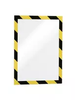Plakatas Rėmelis dokumentams DURABLE DURAFRAME® SECURITY A4, geltonas/juodas, 2 vnt.
