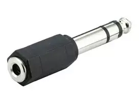 AV adapteris MicroConnect Jack 6.35mm - Jack 3.5mm juoda (AUDANR)