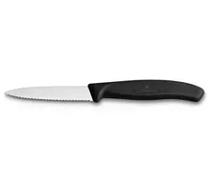 Peilis daržovėms Victorinox 6.7633, dantytas, juodas