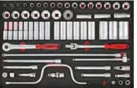 TengTools Galvučių komplektas Teng Tools TTESK63; EVA; 63 vnt.