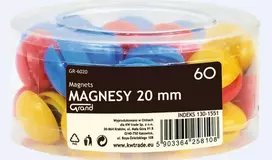 Grand 20mm vamzdžio magnetai 60pt