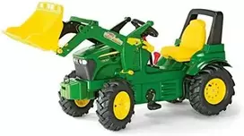 Rolly Toys rollyFarmtrac John Deere 7930 – žalias pedalu minamas traktorius su kaušu