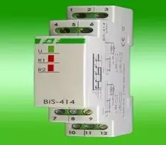 F&F Impulsinė relė 230V 2x10A TH35 bėgiui - BIS-414