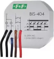 F&F nuoseklioji impulsų relė 5A 230V AC 2Z (BIS-404)