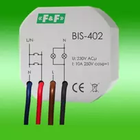 F&F Impulsinė relė 230V 16A, montuojama į giluminę dėžę - BIS-402