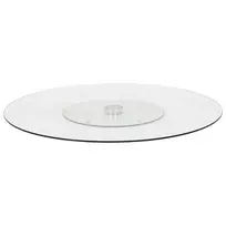 Pasukamas serviravimo padėklas, besp., 60cm, grūdintas stiklas