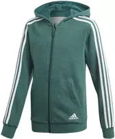 Adidas Džemperis Paaugliams Yb 3S Fz Hoodie Žalias DJ1745