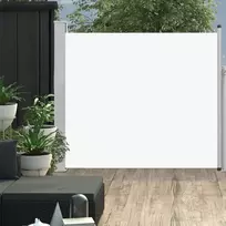 Ištraukiama šoninė kiemo pertvara, kreminės spalvos, 100x300cm