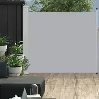 Ištraukiama šoninė kiemo pertvara, pilkos spalvos, 170x300cm