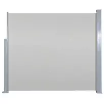 Ištraukiama šoninė pertvara, kreminės spalvos, 120x300cm