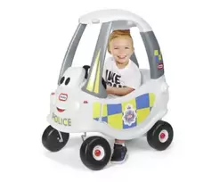Paspiriama mašinėlė Little Tikes Cozy Coupe Policija (173790E3), balta