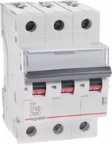 Legrand miniatiūrinis grandinės pertraukiklis S303 D16 TX3 16A 6kA 403755