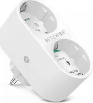 BlitzWolf išmanusis prietaisas su dviem lizdais ir energijos vartojimo matavimo funkcija WIFI 3680W