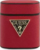 „Guess GUACA2VSATMLRE“ „AirPods 1/2“ dėklas, raudonas/raudonas, „Saffiano“