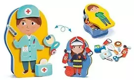 Djeco Mediniai magnetai ir metalinė dėžutė - Profesijas ( DJ03086 )