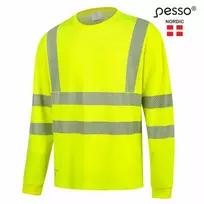 Marškinėliai ilgomis rankovėmis PESSO Hi-vis, geltoni