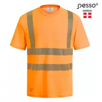 Marškinėliai PESSO Hi-vis, oranžiniai(50% medv.50% pol.)