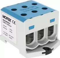 Simet AL CU srieginio bėgio jungtis 6-95mm2 TS 35, 1 takelis, 6 gnybtų angos, OTL95-3 mėlyna MAA3095B10 89827003