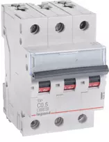 „Legrand“ grandinės pertraukiklis 3P C 0,5 A 6 kA AC S303 TX3 (403536)
