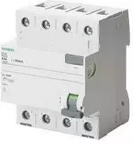 Siemens diferencinis srovės perjungiklis 4P 40A 0,03A AC tipo (5SV4344- 0)