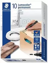 Staedtler TALPYKLĖ Marker Lumocolor perm juodas 10 Stück