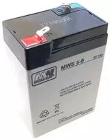 Mpl Power Elektro Mw Power MWPower MWS 6V 5Ah F1(187) AGM akumuliatorius, 5 metai