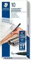 Staedtler STAEDTLER folijos rašiklis Lumocolor perm M mėlyna 10 vnt