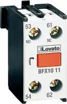 Lovato Electric „Lovato“ elektrinis pagalbinis kontaktas 1NO 1NC priekinis laikiklis (BFX1011)