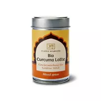 Prieskonių mišinys Auksiniam pienui Curcuma Latte Bio, Classic Ayurveda, 50 g