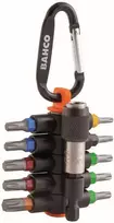 Antgalių rinkinys Bahco T10-T40 "sticky Torx" su magnetiniu laikikliu, 11vnt, su karabinu